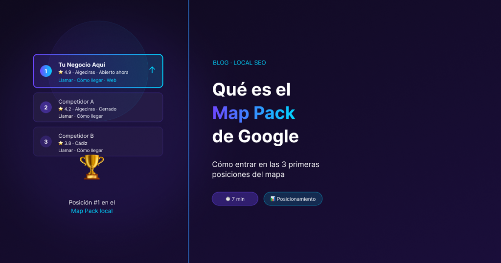 Qué es el Map Pack de Google y cómo consigues que tu negocio aparezca en él